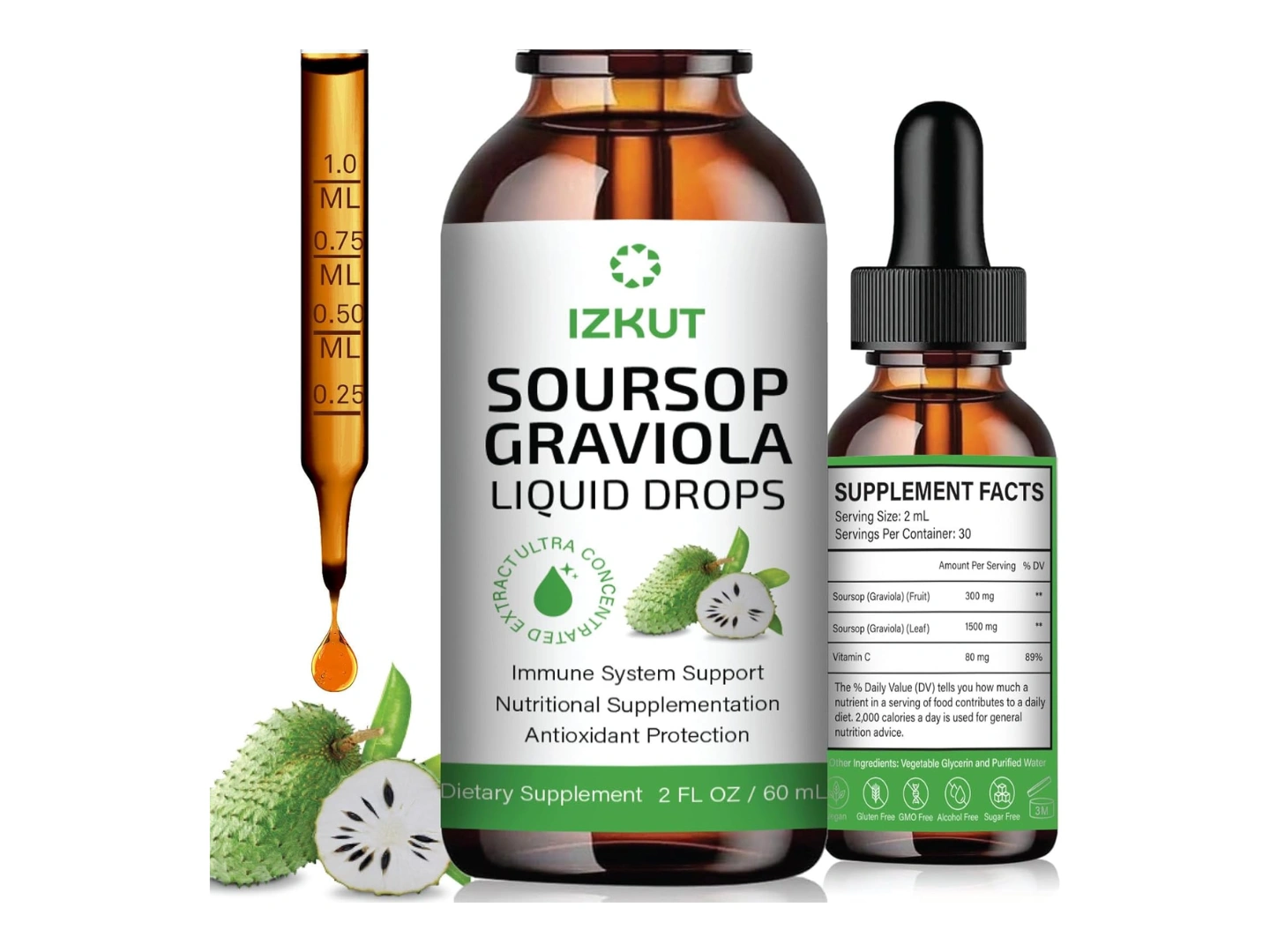 Izkut Soursop Graviola Drops