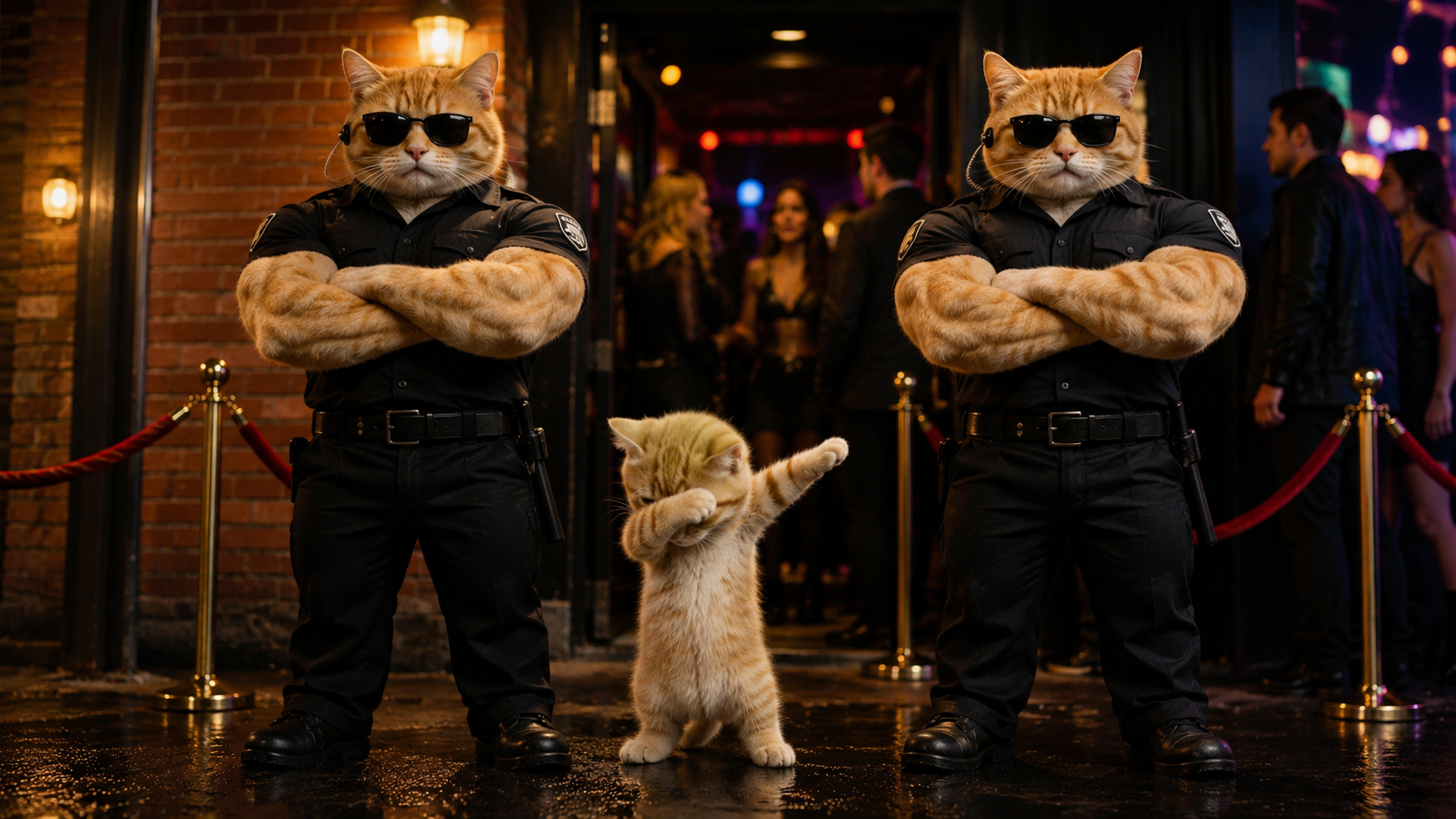 Debbing Cat — kittens dabbing at the skatepark