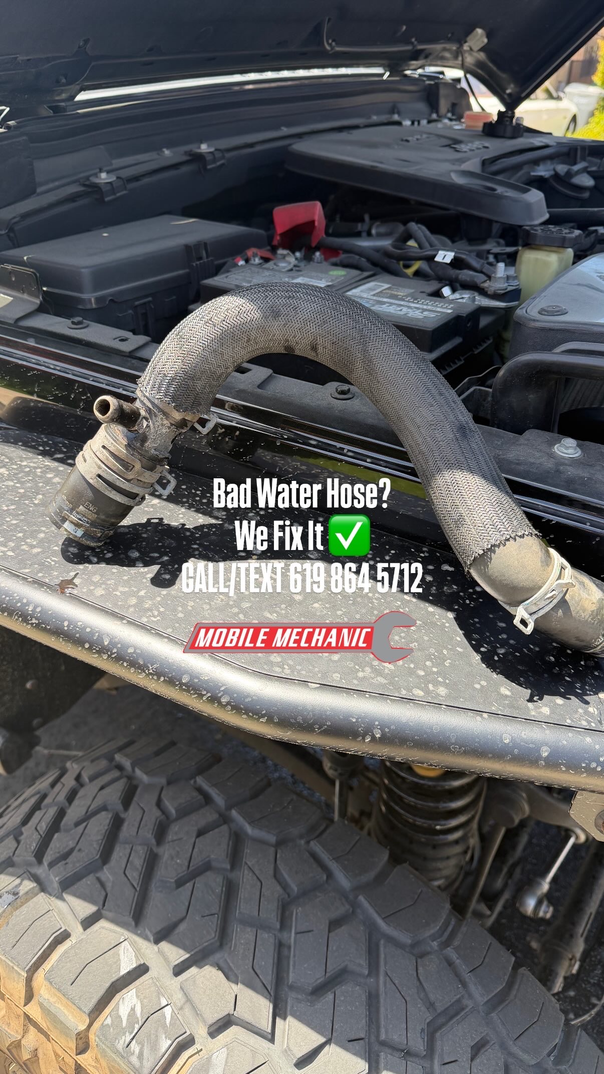 Water hose replacement service