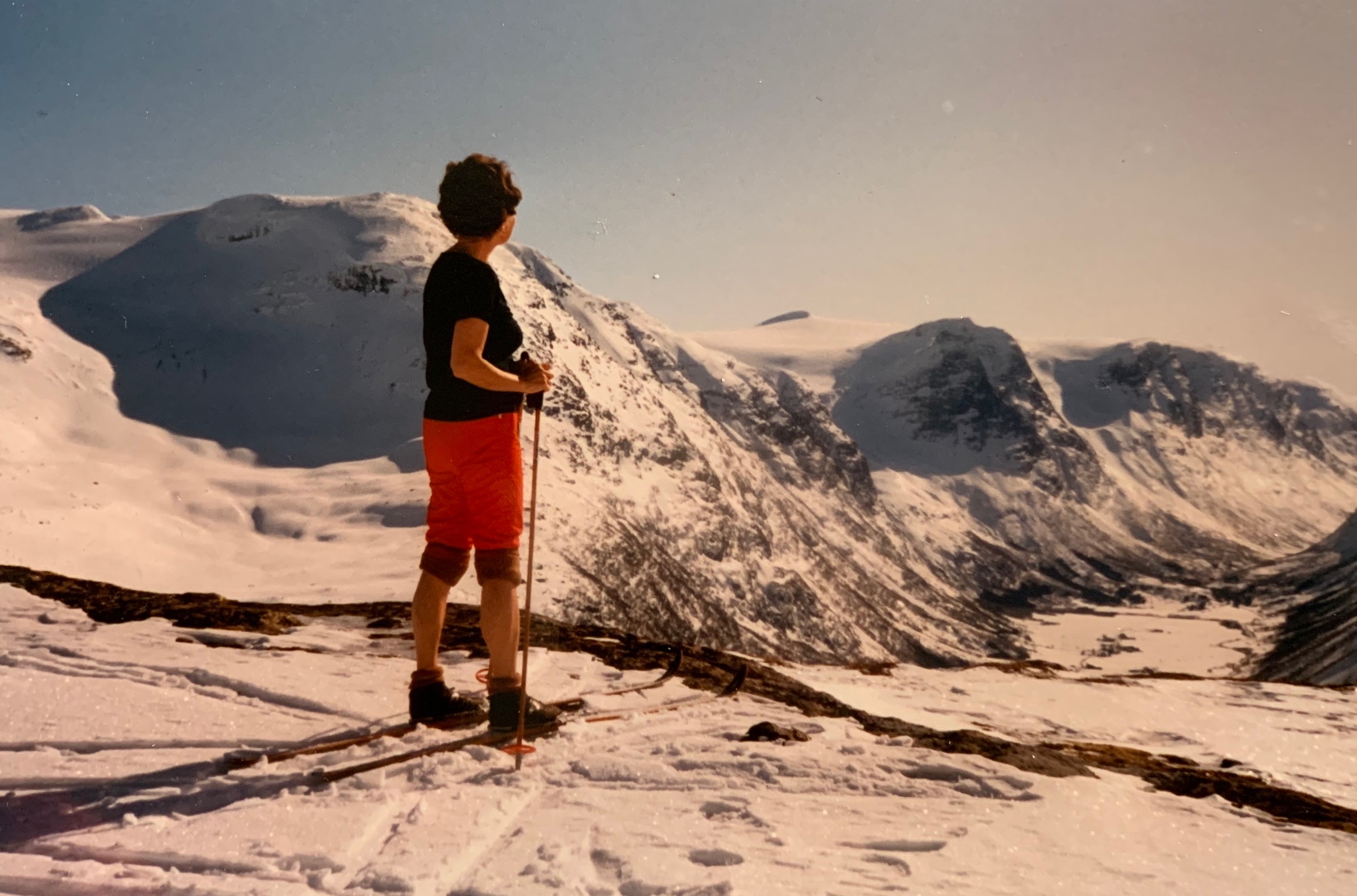 Hiking in the fjord mountains