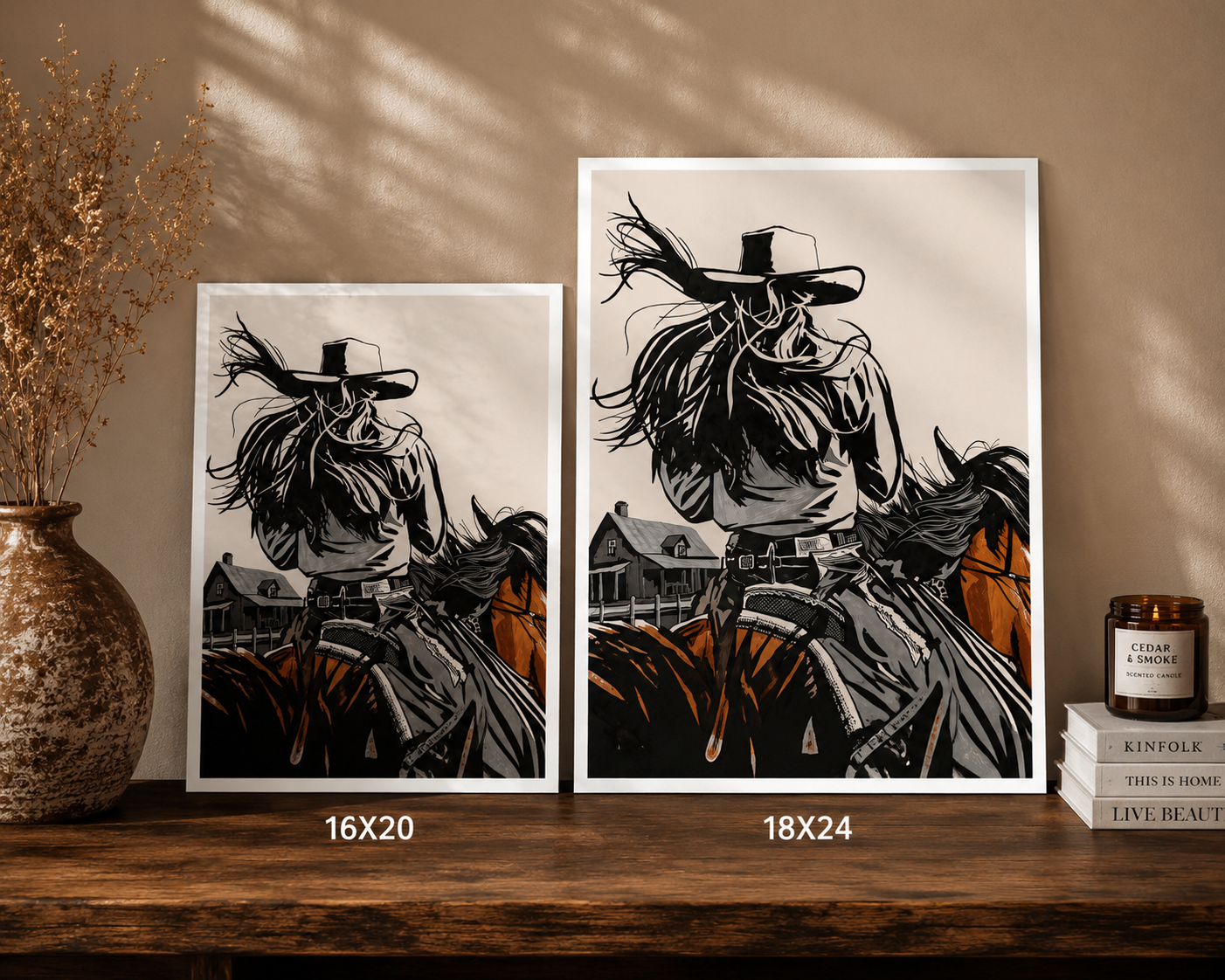 The Rider in the Wind — Print