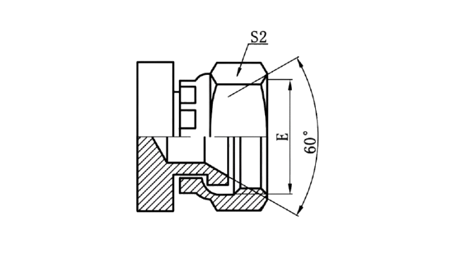 9K - JIS Metric Female 60° Seat Plug