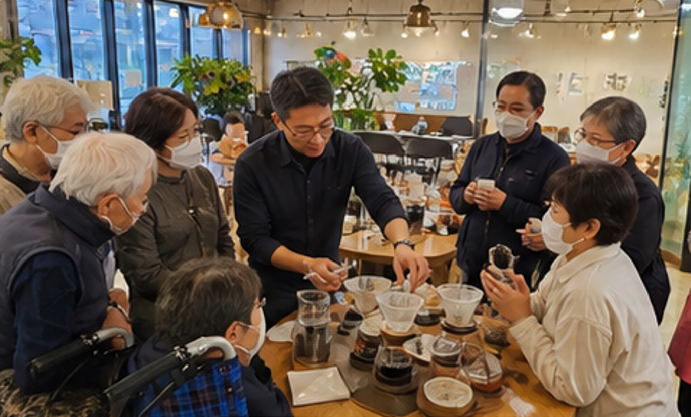 케이빈 커피 모임 — 함께 모여 핸드드립을 시연하고 나누는 자리