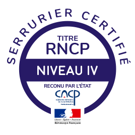 Serrurier Certifié - Titre RNCP Niveau IV - Reconnu par l'État