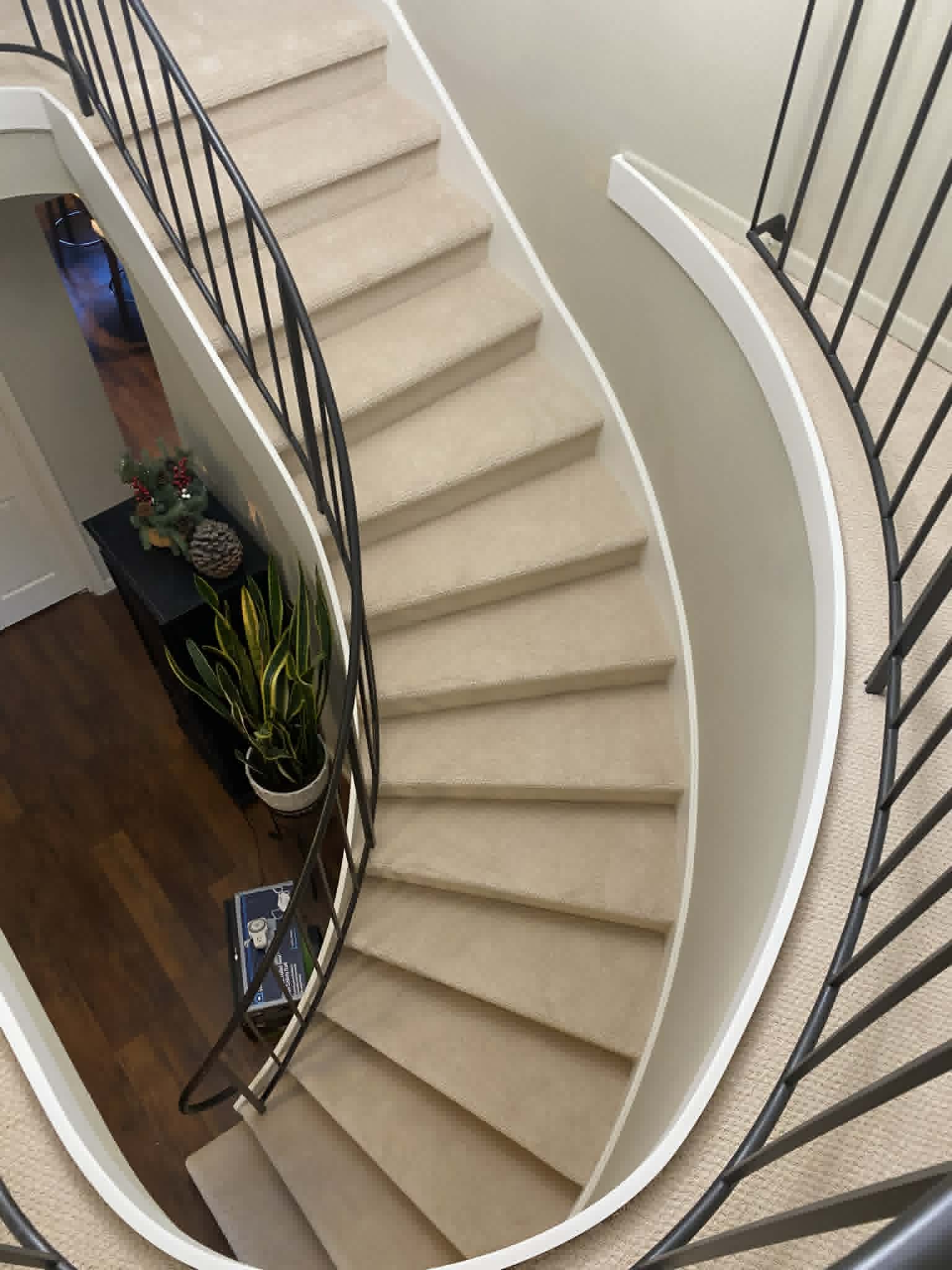 Stairs flooring installation by HP Carpets