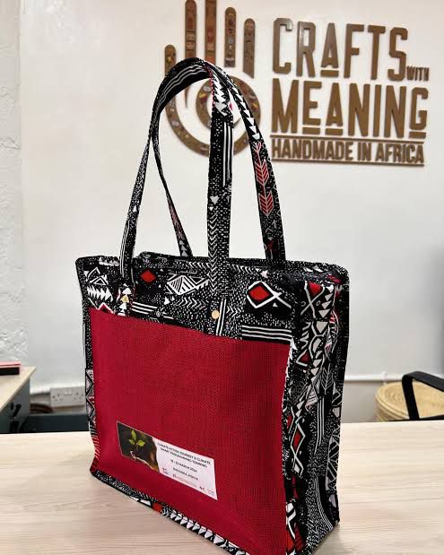 Red & Black African Print