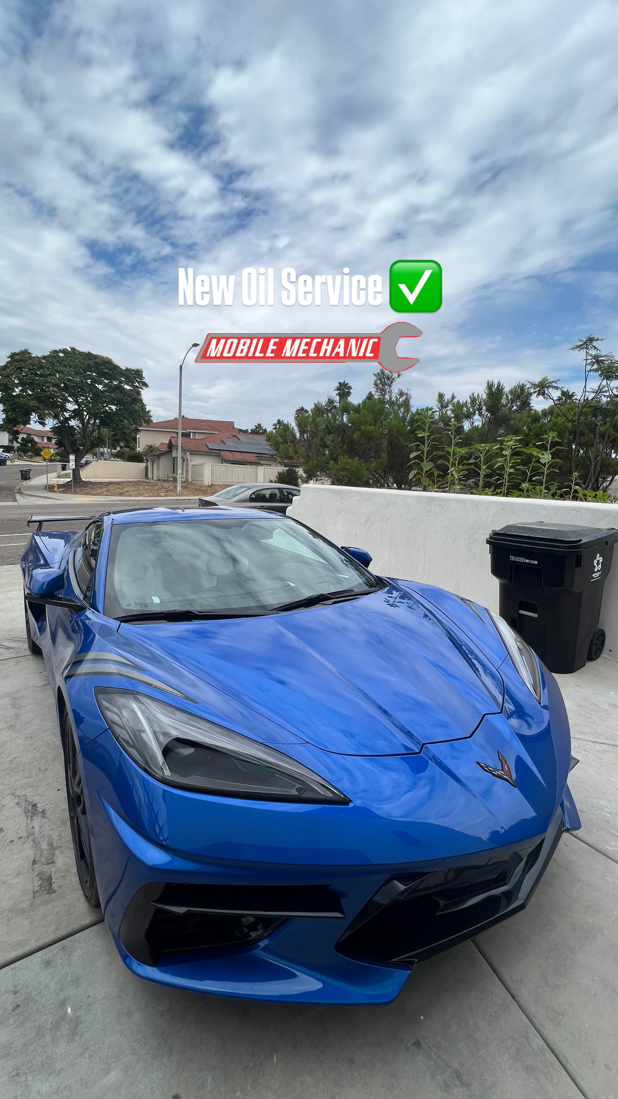 Chevrolet Corvette C8 oil change service