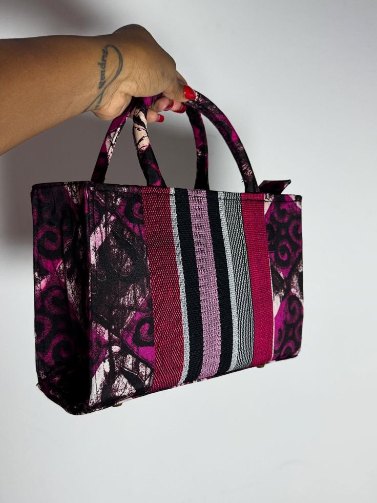 Burgundy Mixed Pattern