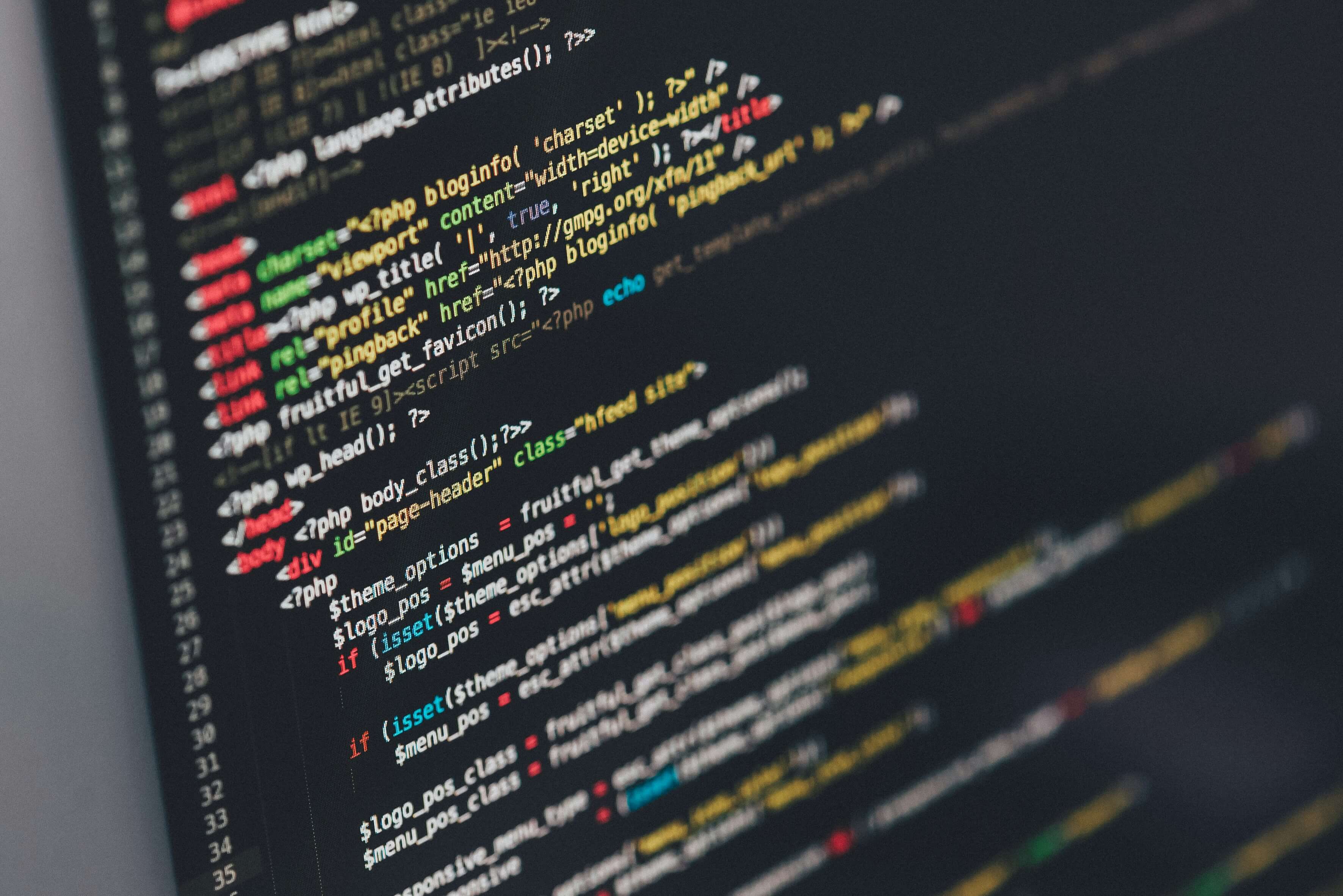 Code automation on dark screen