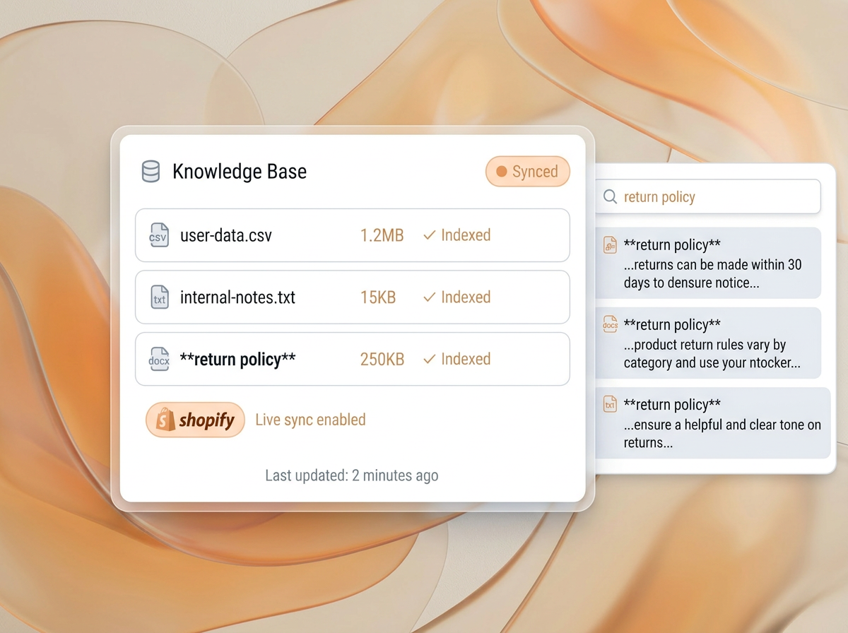 Knowledge base setup