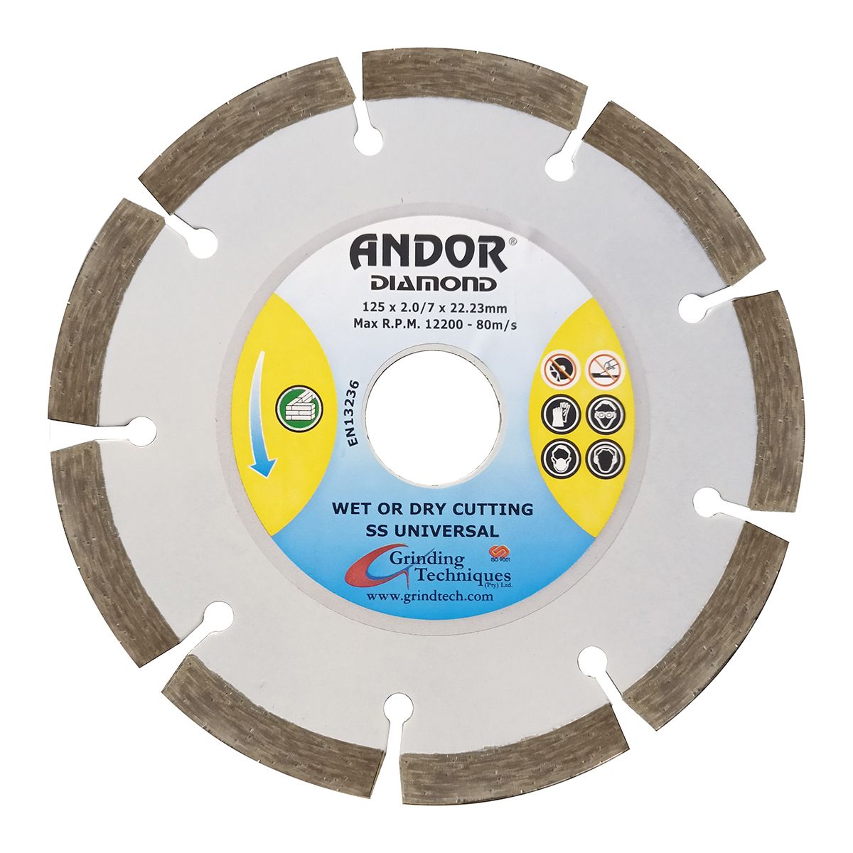 Andor Diamond Disc Segmented 125x2.7mm