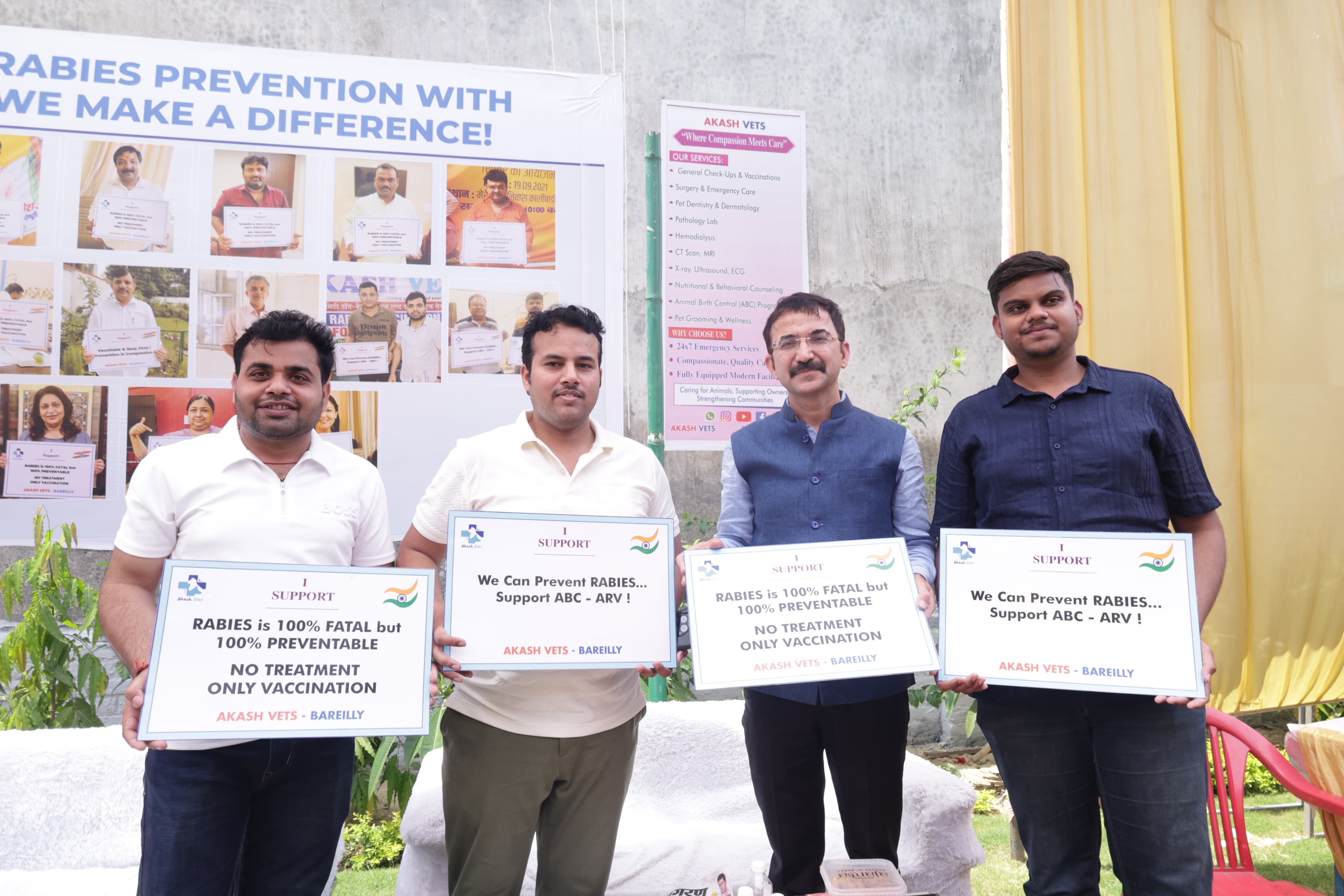 Rabies Prevention Awareness Signs