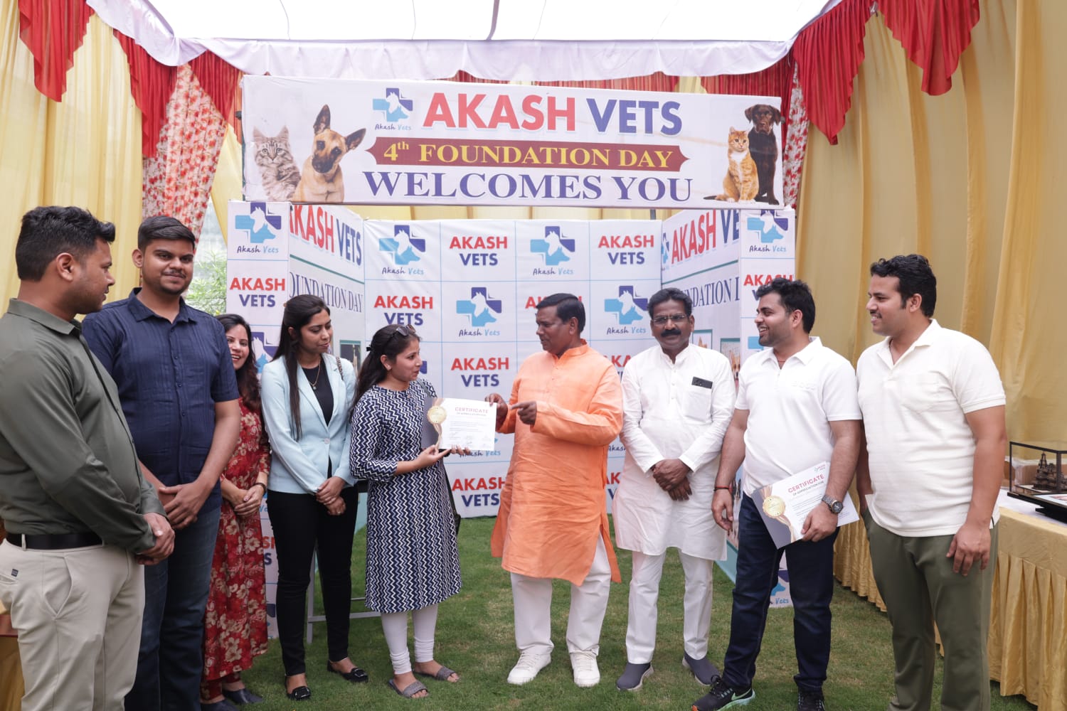 Certificate Distribution to Woman