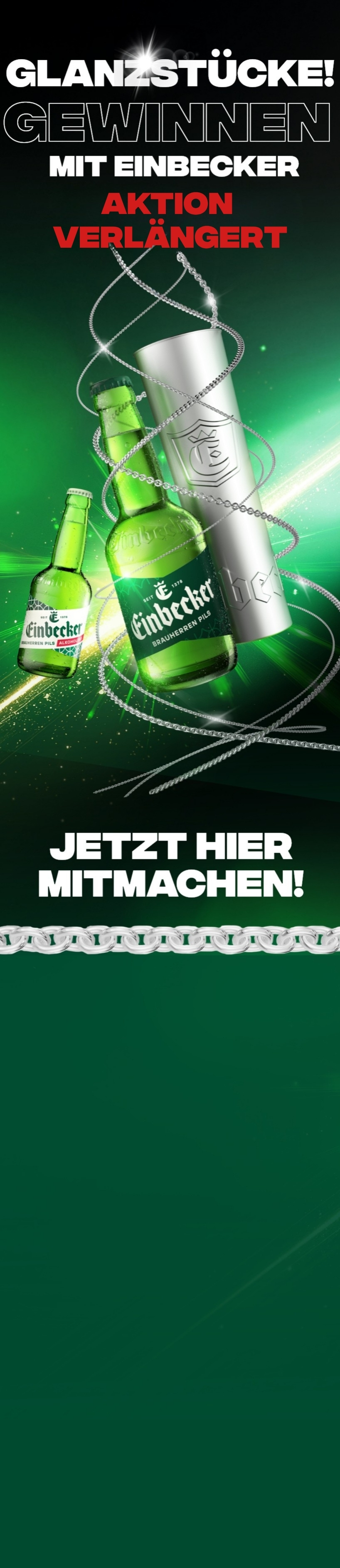 Glanzstücke! Gewinnen mit Einbecker im Wert von 100.000€ – Jetzt hier mitmachen!
