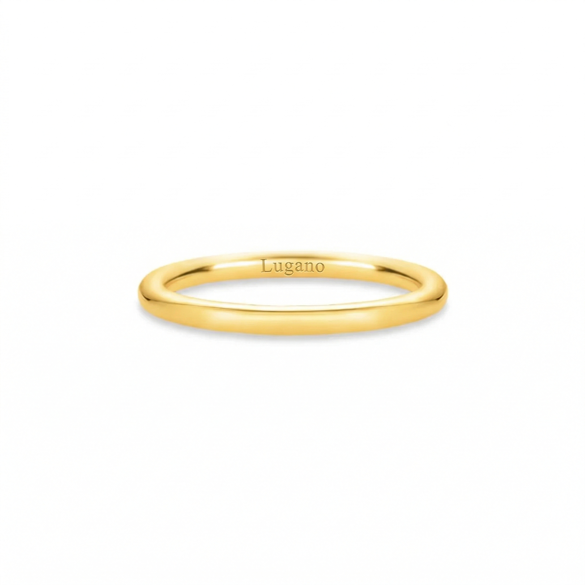 Aliança Bold Ouro Amarelo 18k 2mm - vista frontal