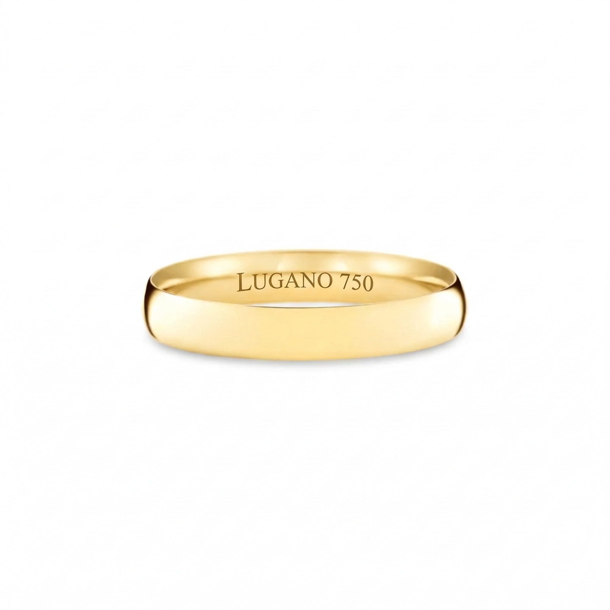 Aliança Emotion Ouro Amarelo 18k 3mm - vista frontal