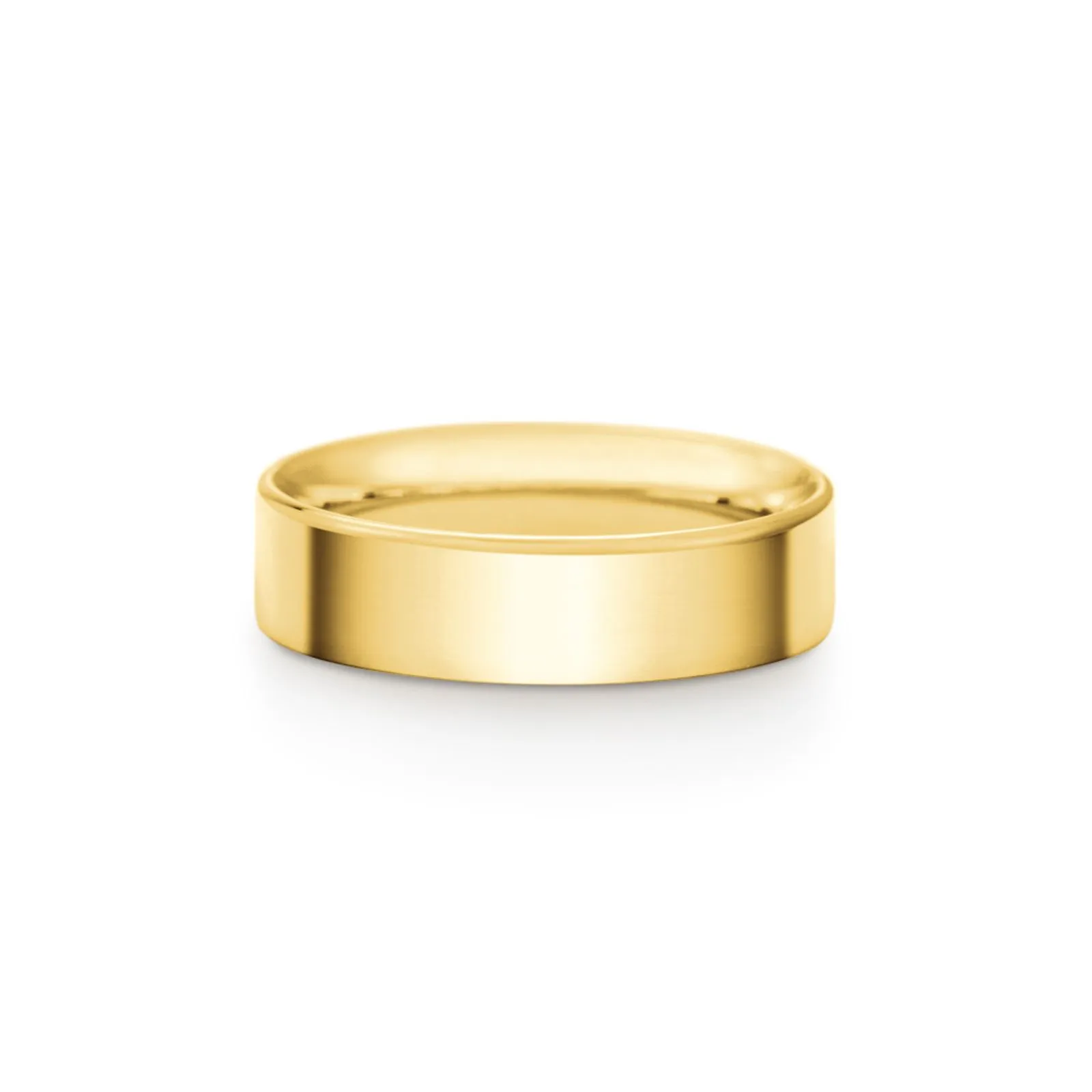 Aliança Honeymoon Ouro Amarelo 18k 5mm - vista frontal