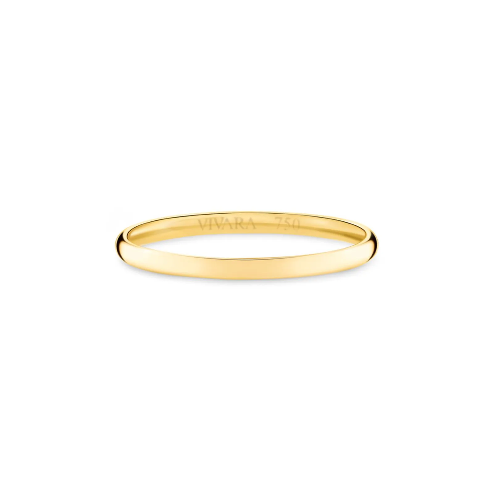 Aliança I Do Ouro Amarelo 18k 1,5mm - vista superior