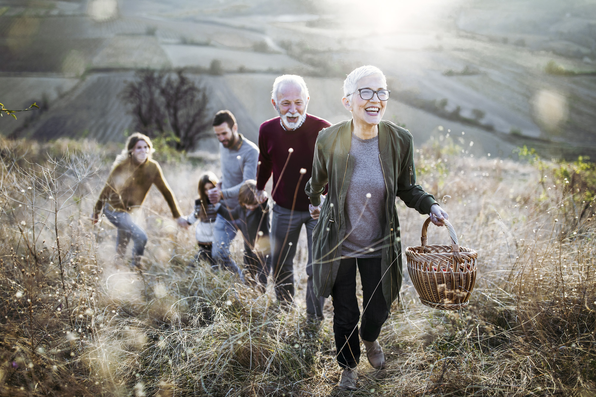 Multi-generational family enjoying wealth and lifestyle created through successful property investments