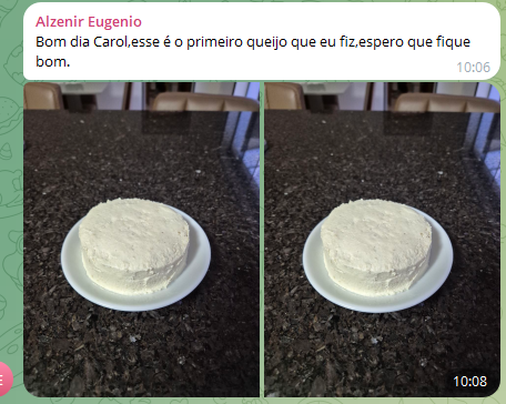 Resultado Alzenir - Primeiro queijo