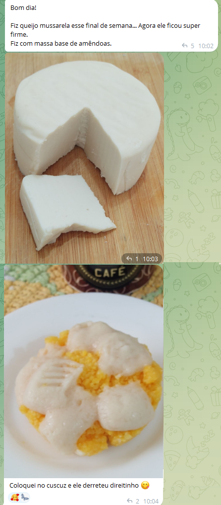 Resultado Anita Prado - Mussarela vegana