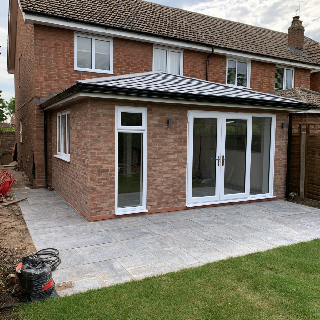Apex tiled-roof extension in Bushey