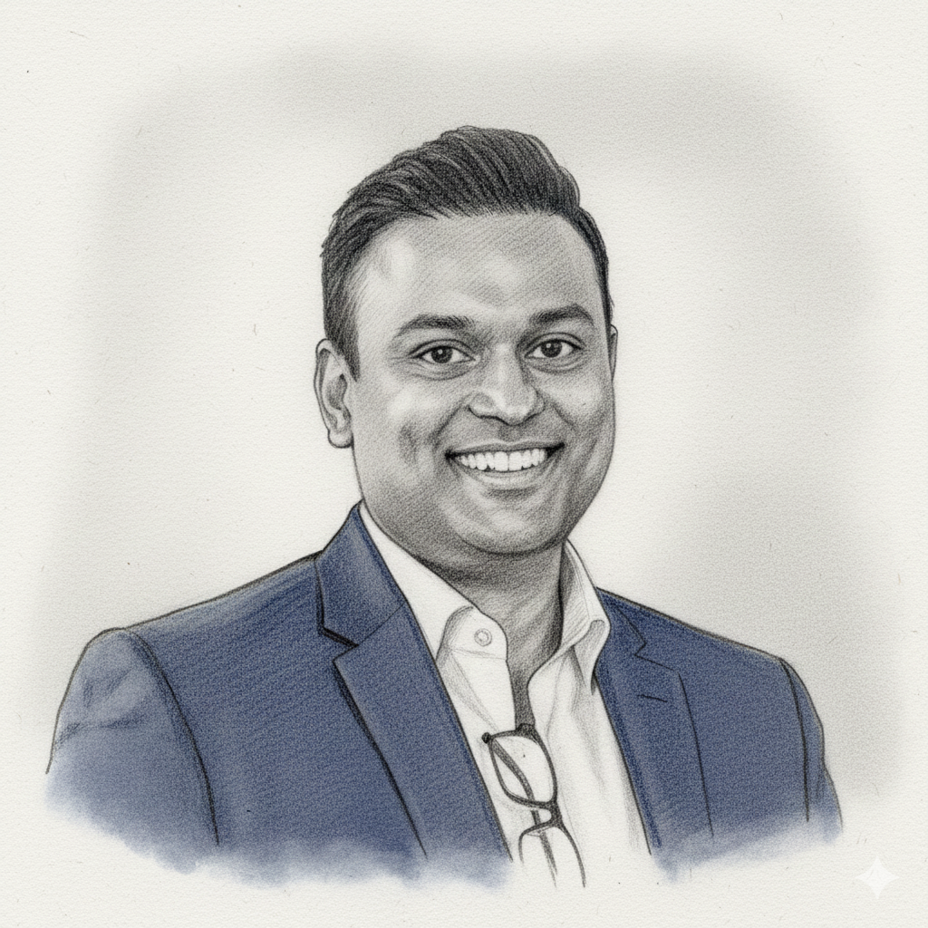 Aquin George — pencil sketch portrait