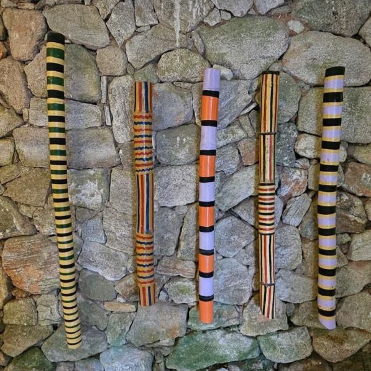 Objetos de arte com bambu