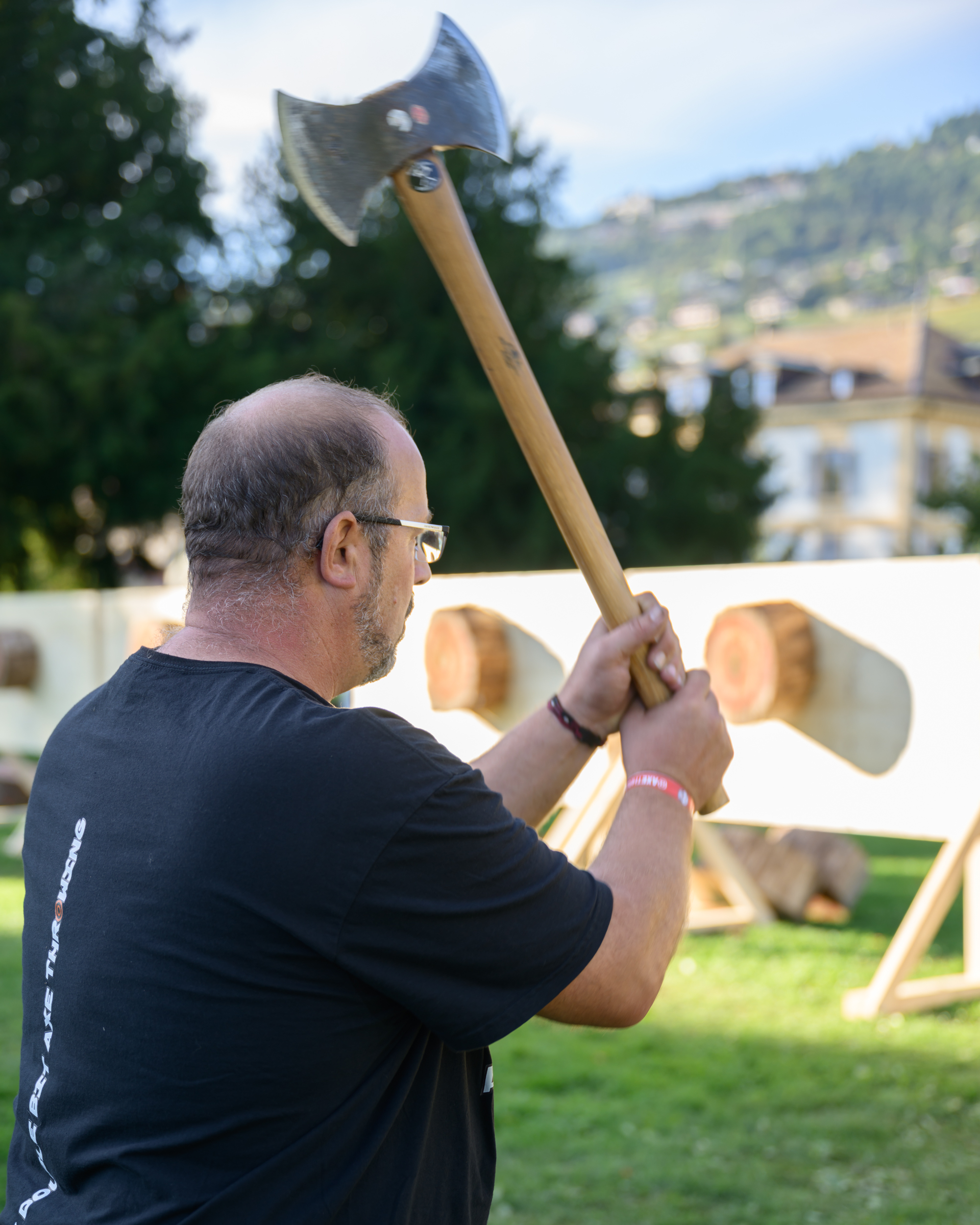 Lanceur Big Axe avec vue panoramique