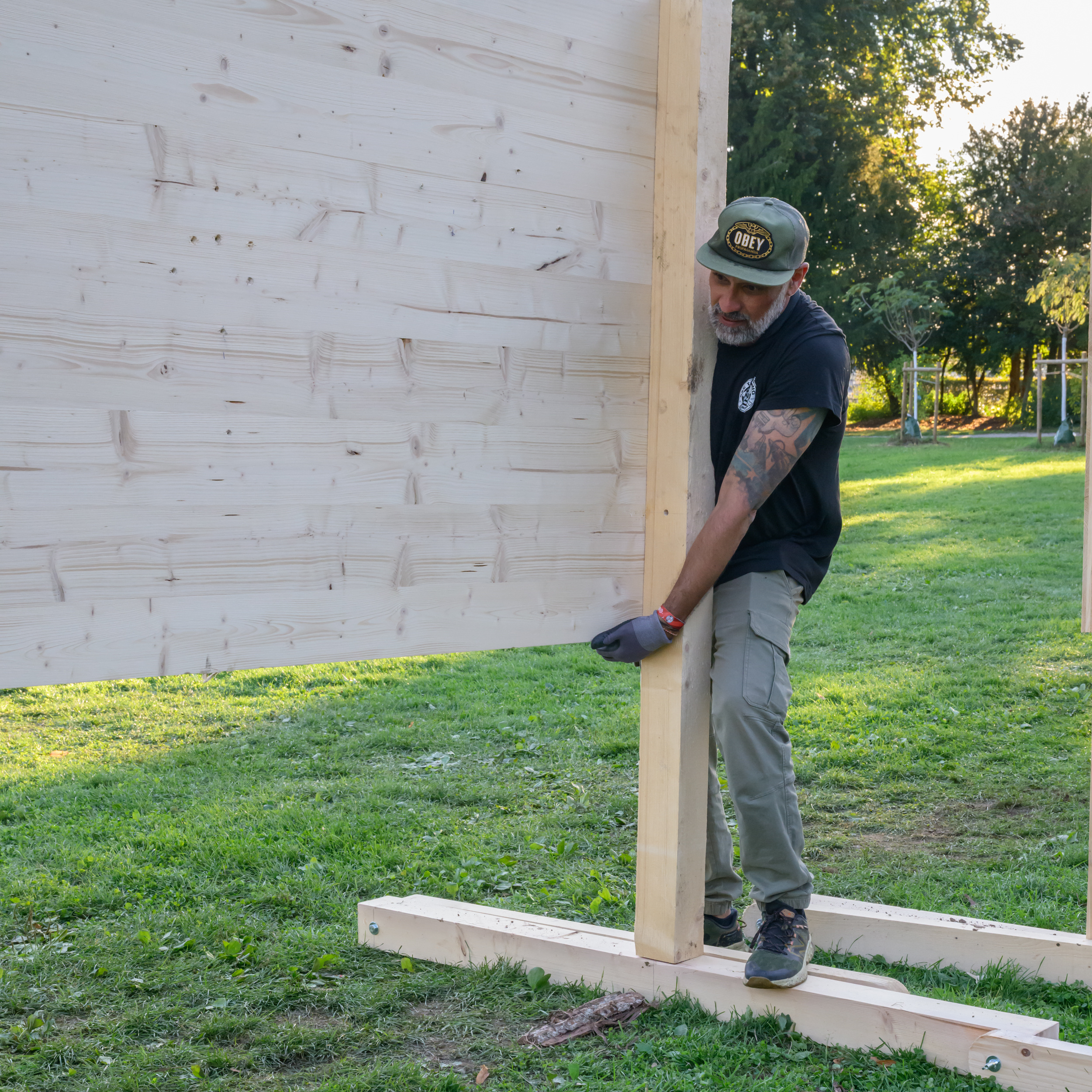 Montage des structures de cibles