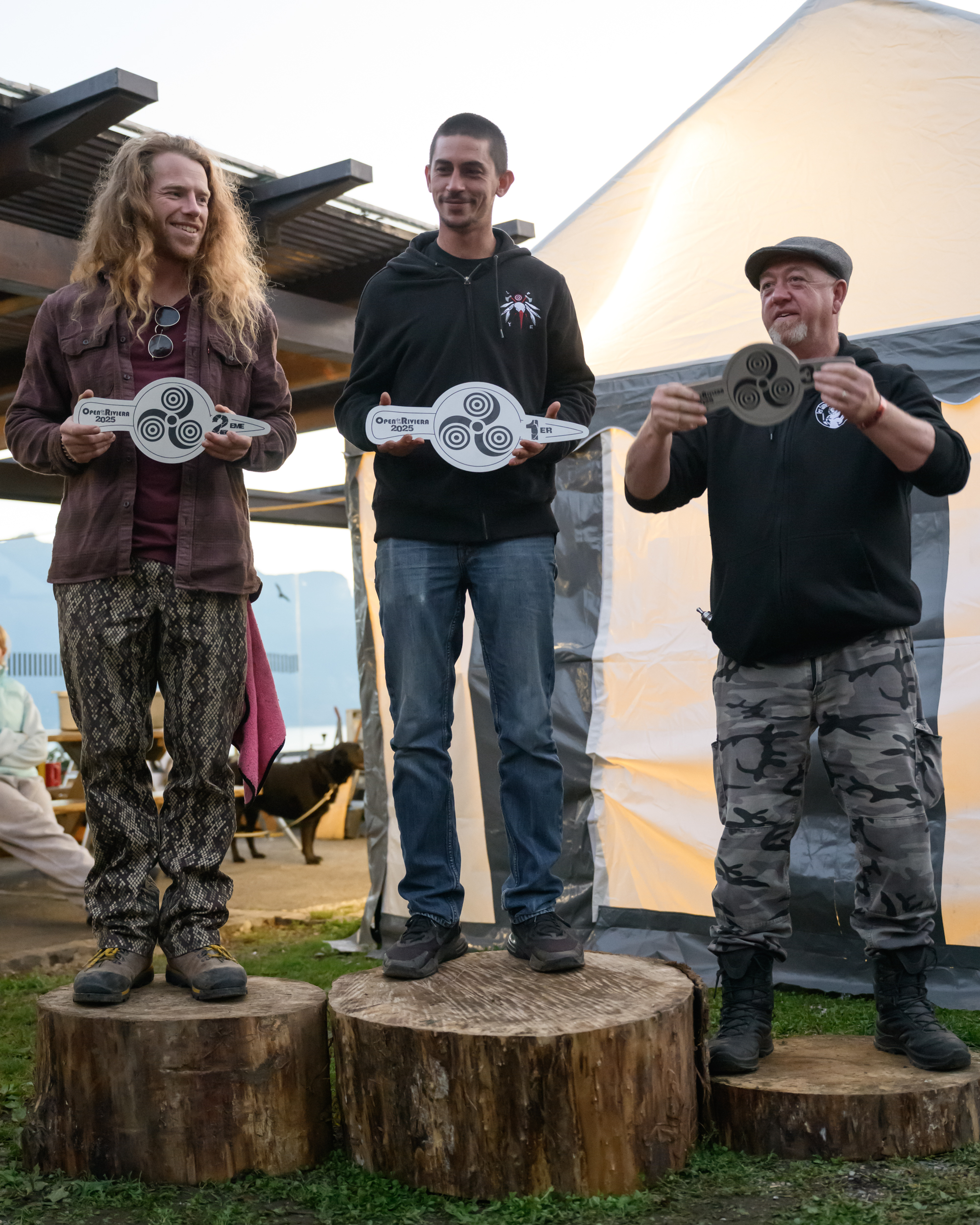 Podium trois lanceurs