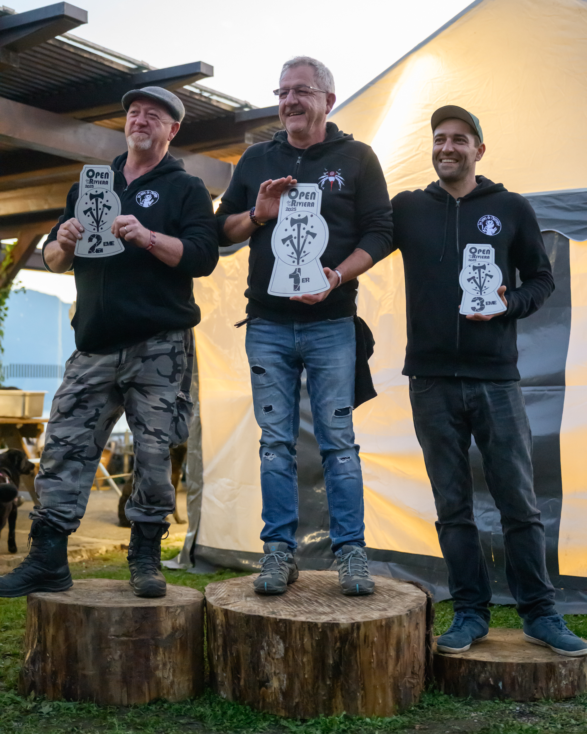 Podium catégorie Big Axe - célébration