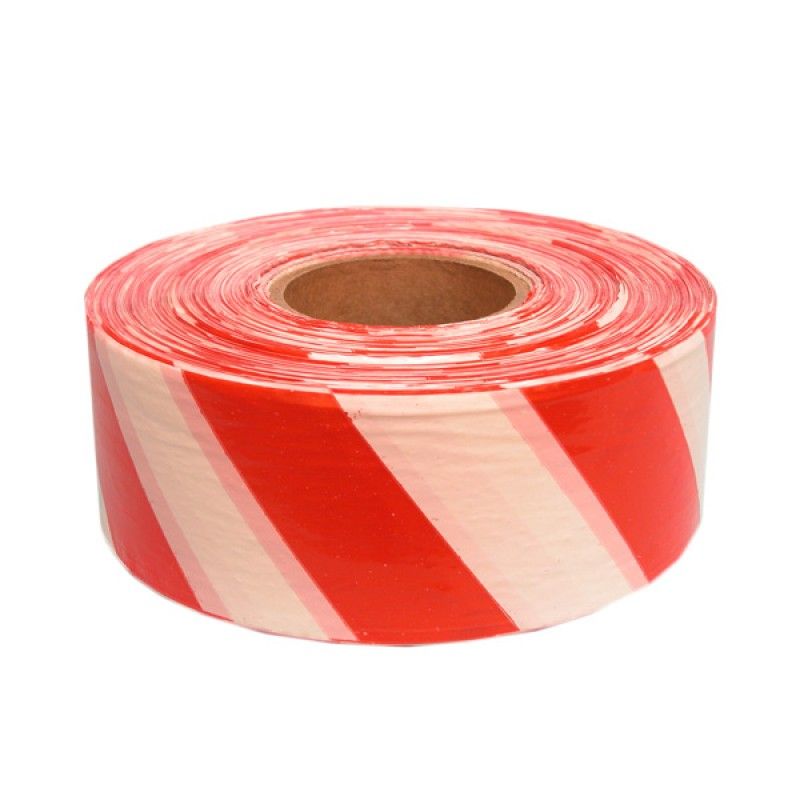 Barrier Tape Red/White 75mm x 100m