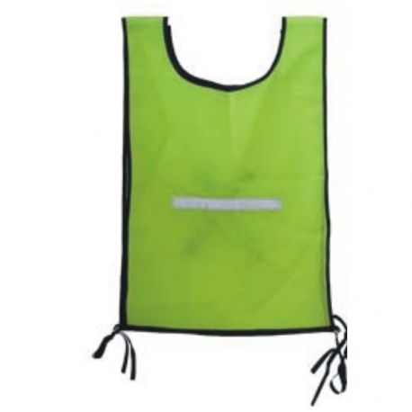 Safety Bib with Reflective Tape Lime