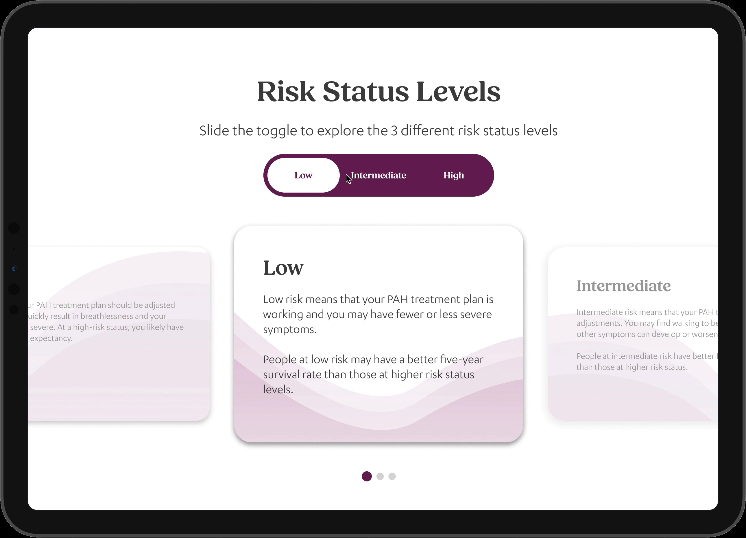 Scrollable Risk Cards