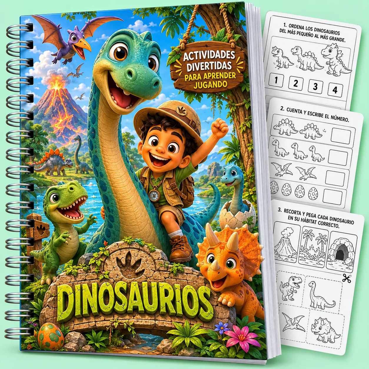 Bono Dinosaurios - cuaderno educativo