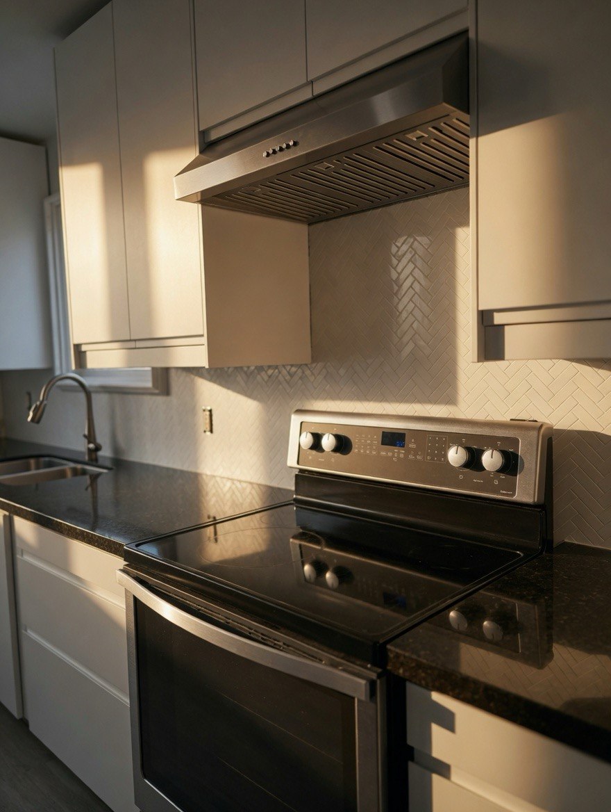 Modern Herringbone Kitchen