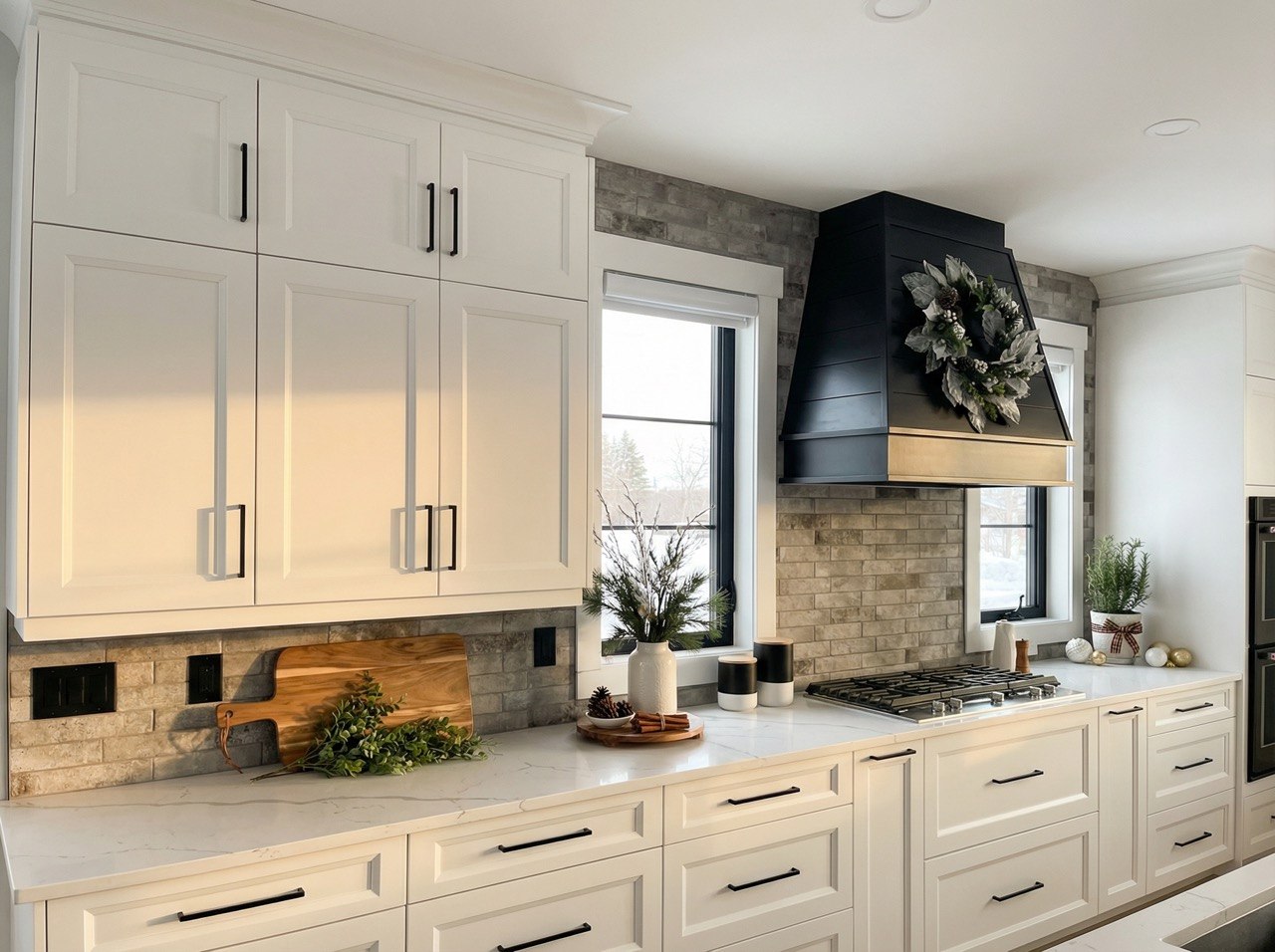 Farmhouse Stone Backsplash