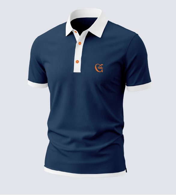 Basic Blue polo shirt