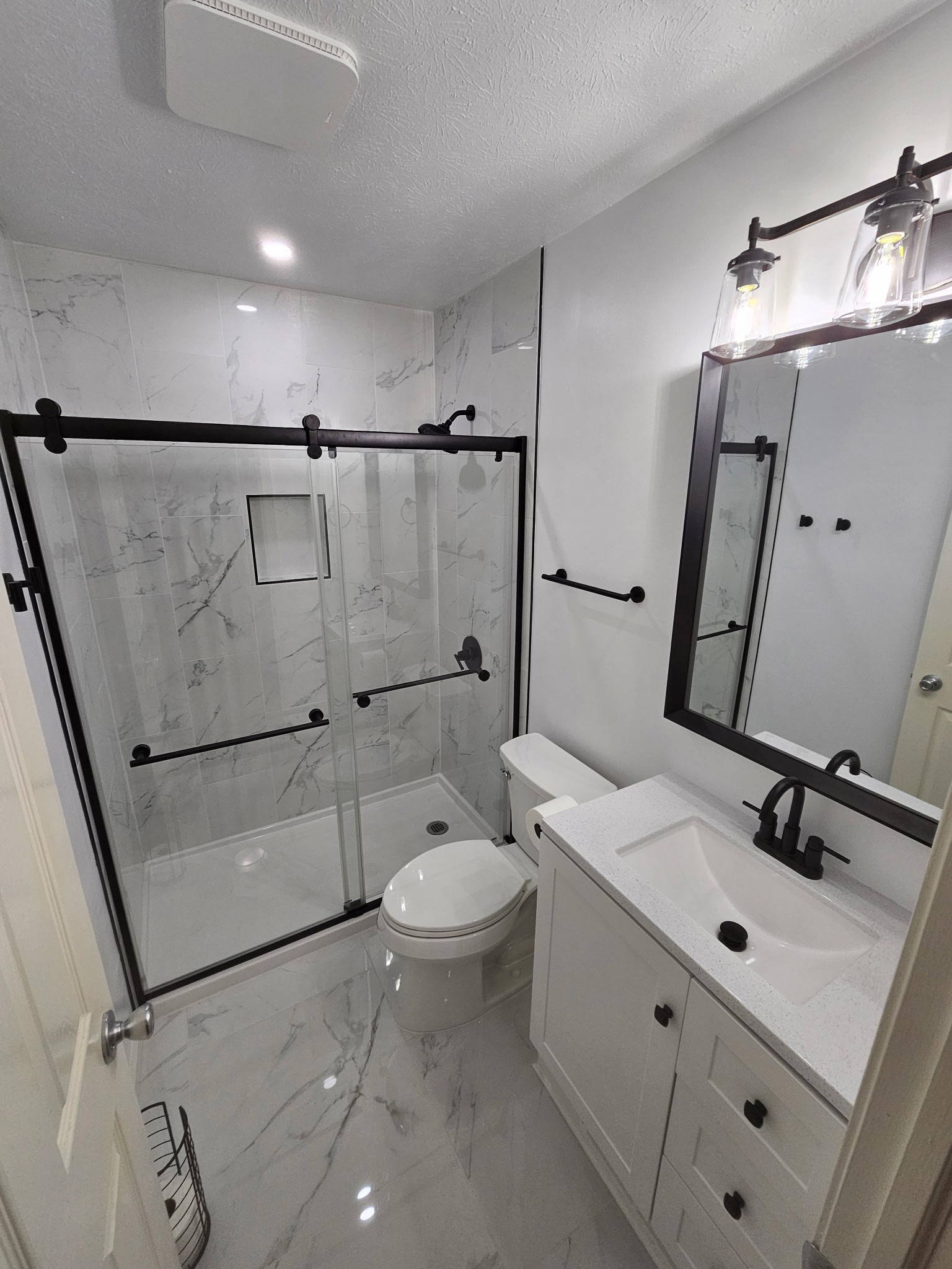 After — Modern Marble Bathroom