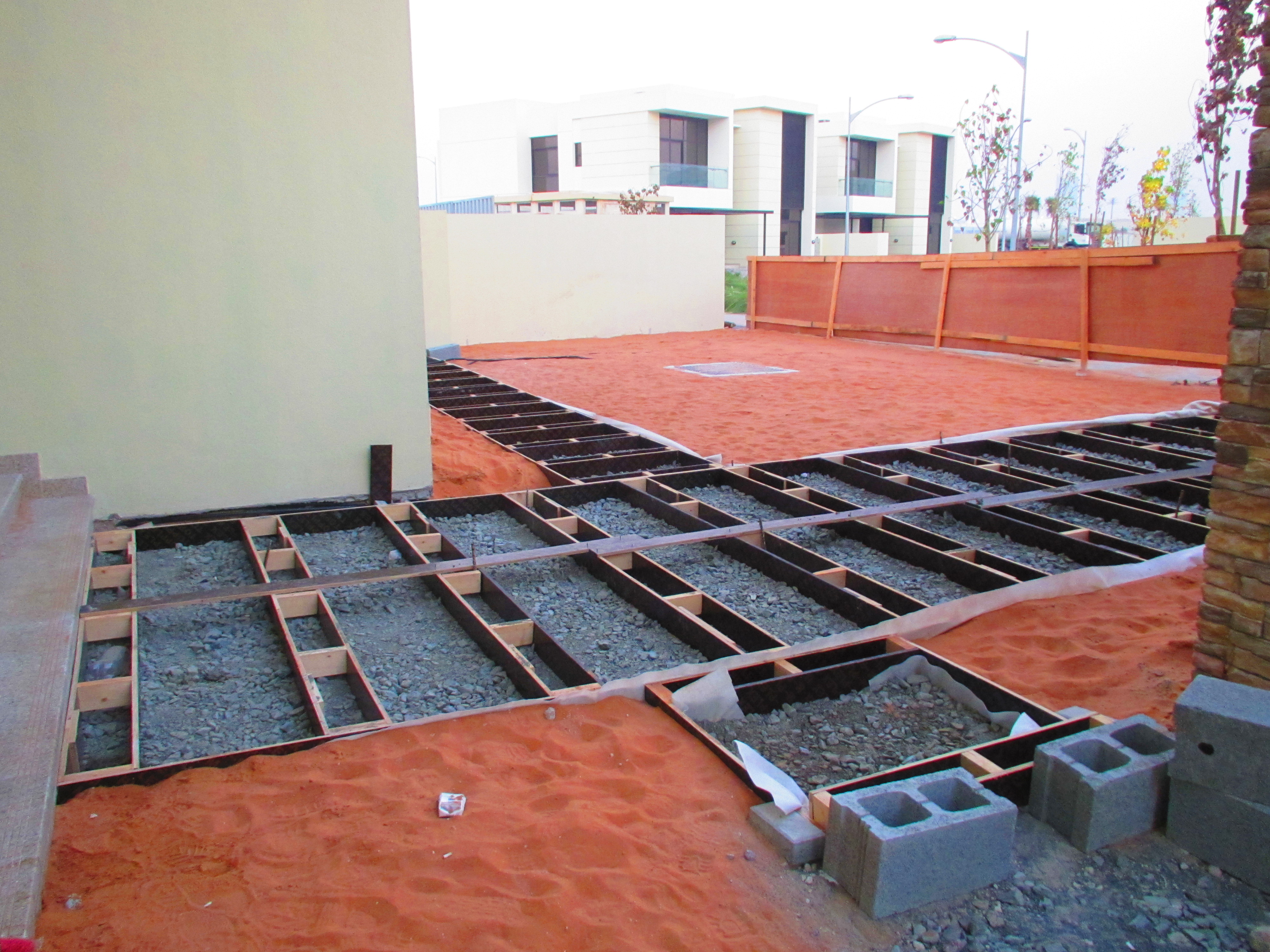 Garden before landscaping transformation