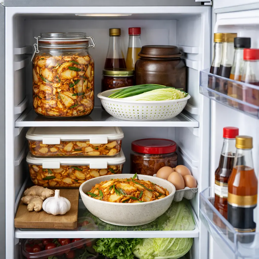 Kimchi bewaren en opslaan