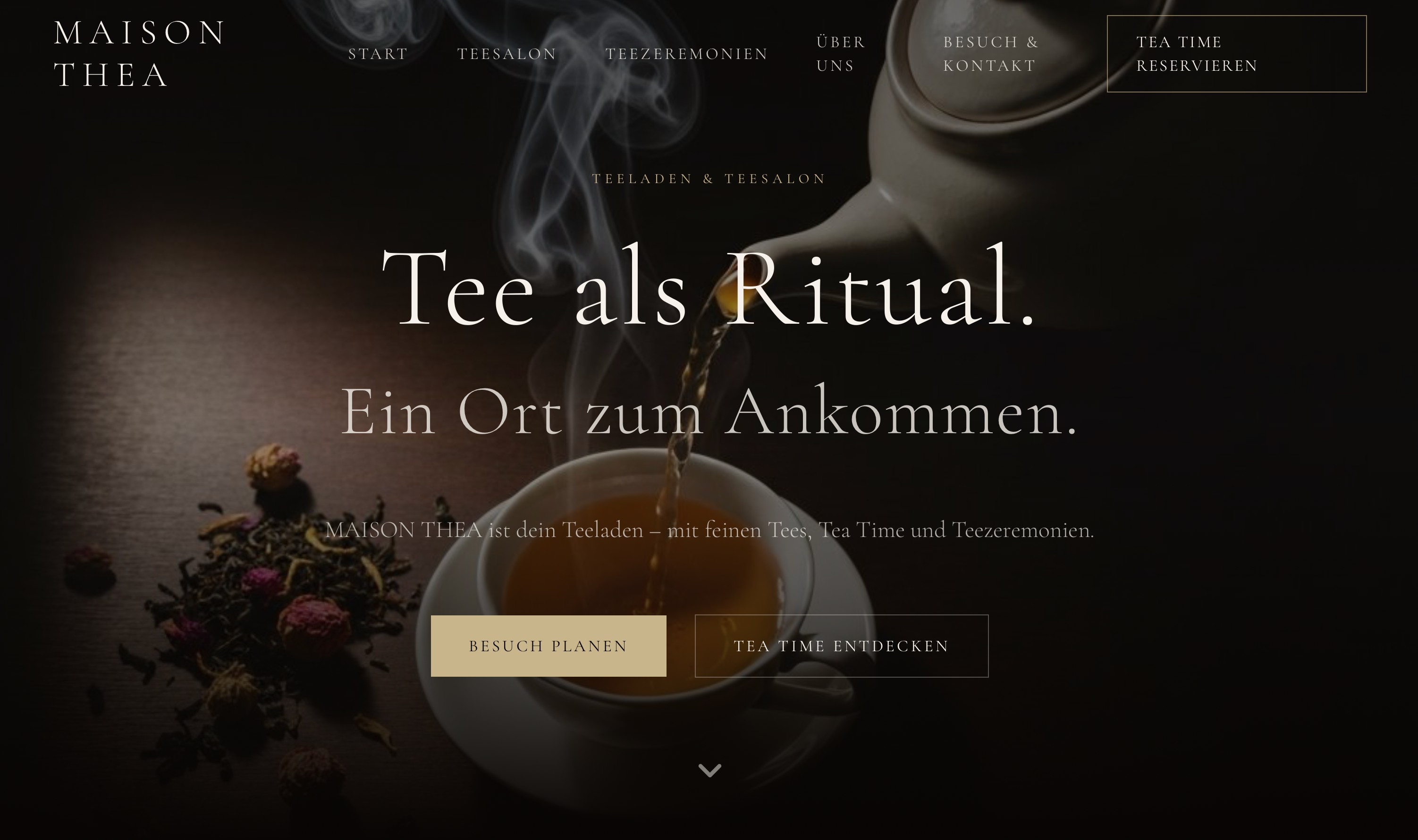 Website Maison Thea - Teesalon
