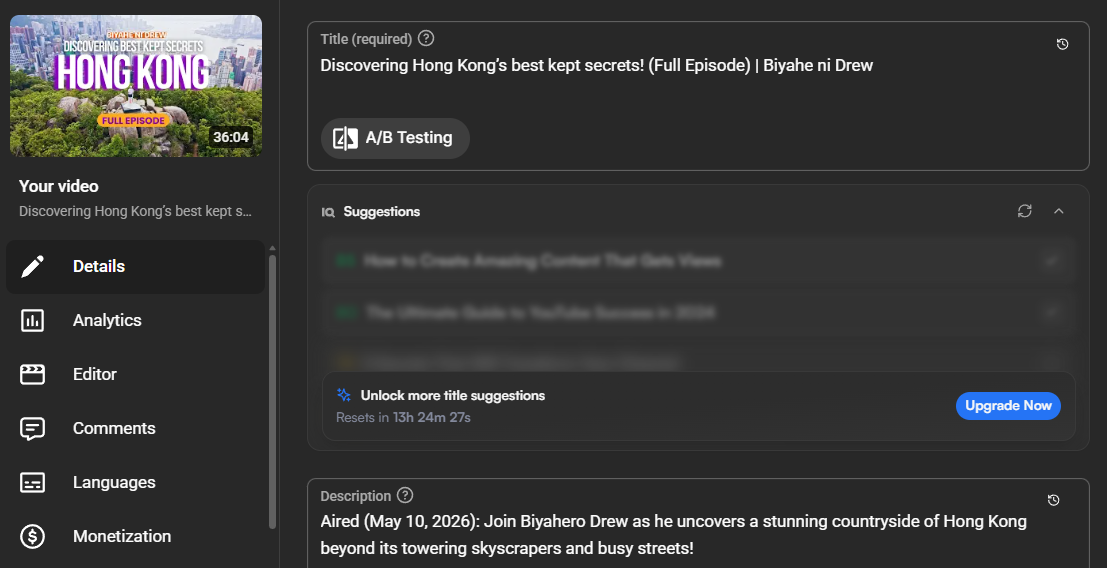 Hong Kong Episode