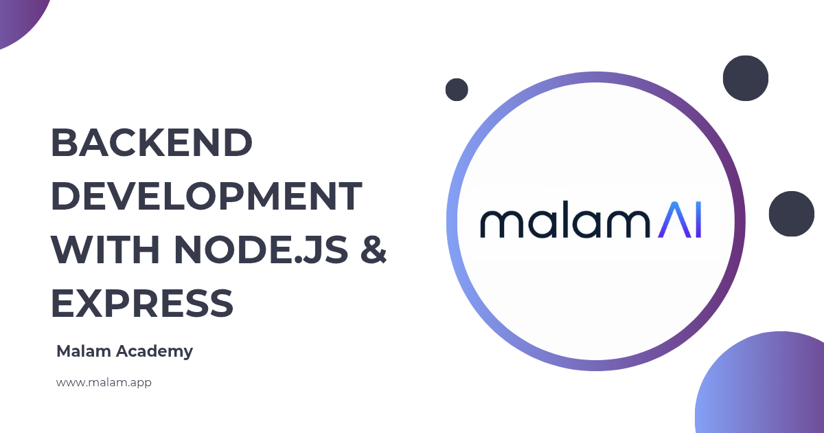 Backend Development with Node.js & Express