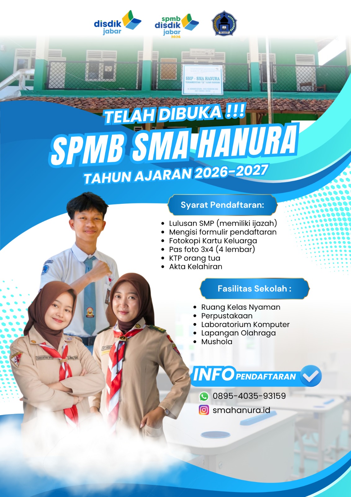 Brosur PPDB SMA Hanura 2026