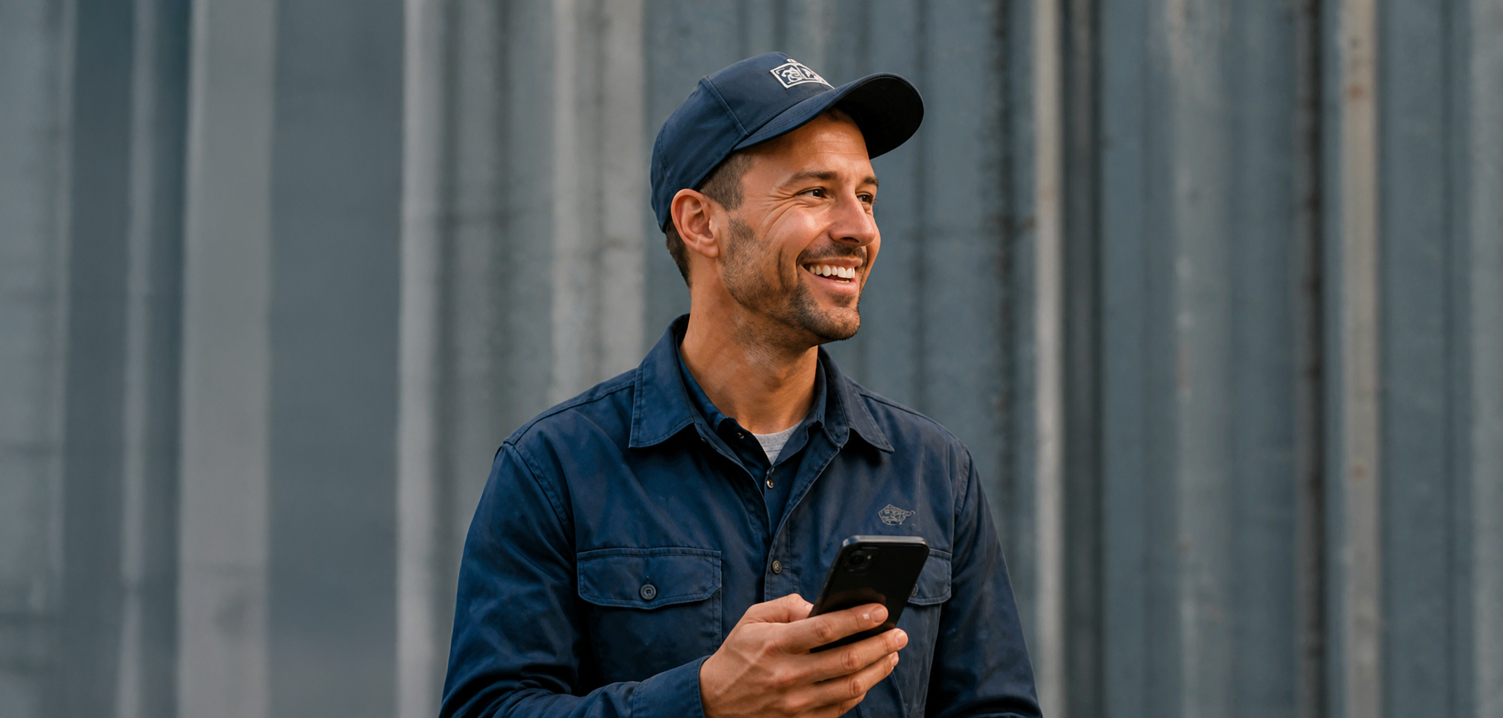 Professional man with phone on the go