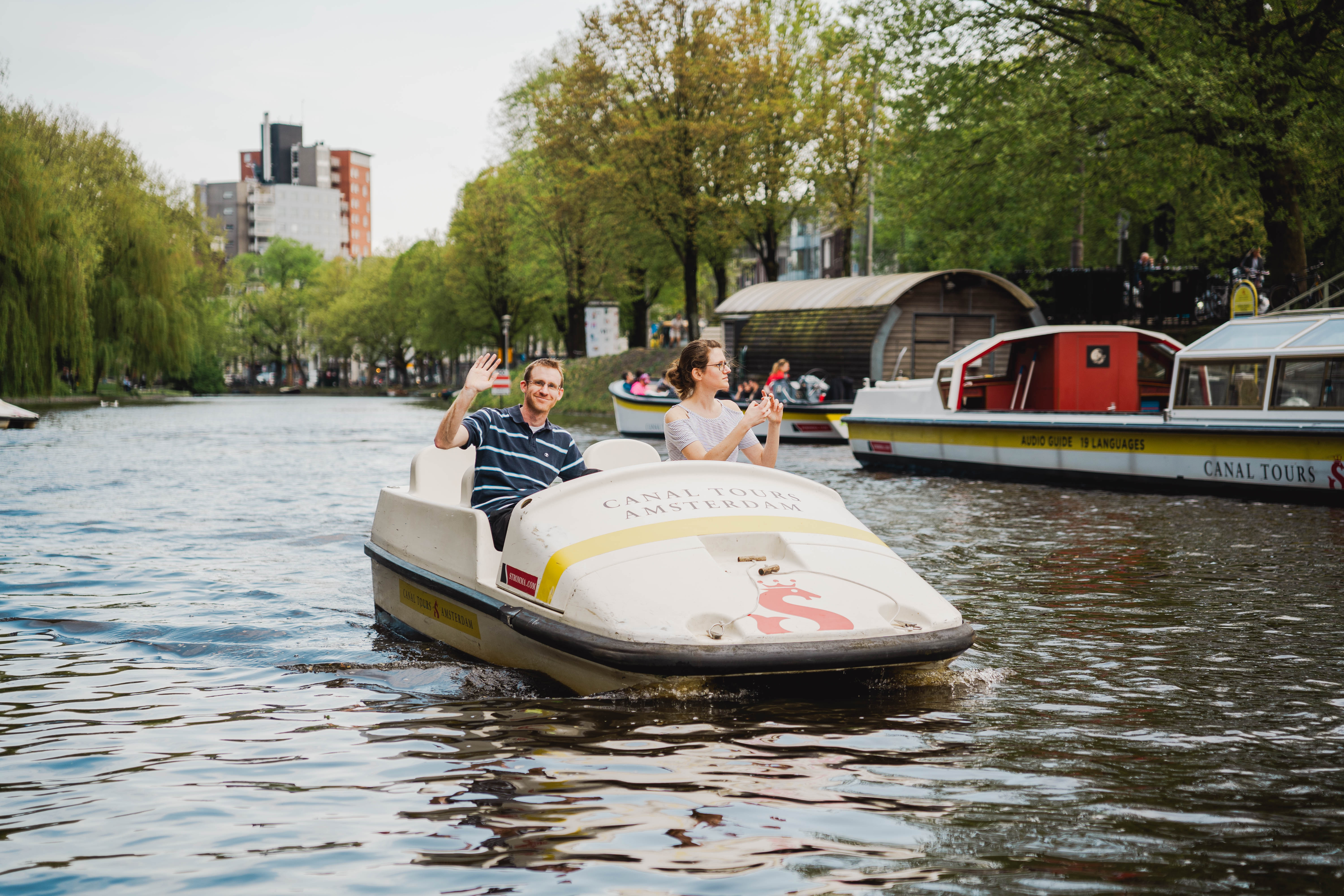 Waterfietsen (Pedal Boats) Amsterdam 3