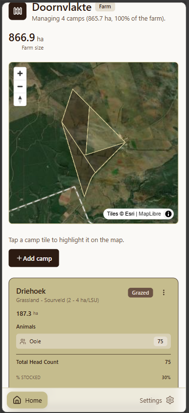 Land Management Screenshot