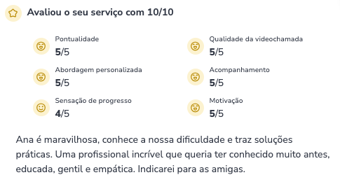 Depoimento: Ana é maravilhosa, conhece a nossa dificuldade...